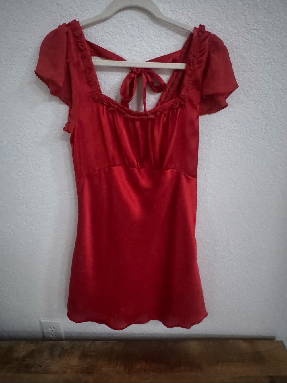 Free People X Revolve Violet Visions Slip Mini Dress in Scarlet Glow - Picture 4 of 7